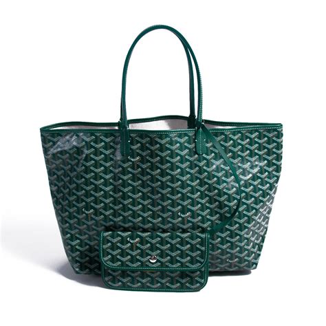 goyard st louis pm green|goyard pm tote price.